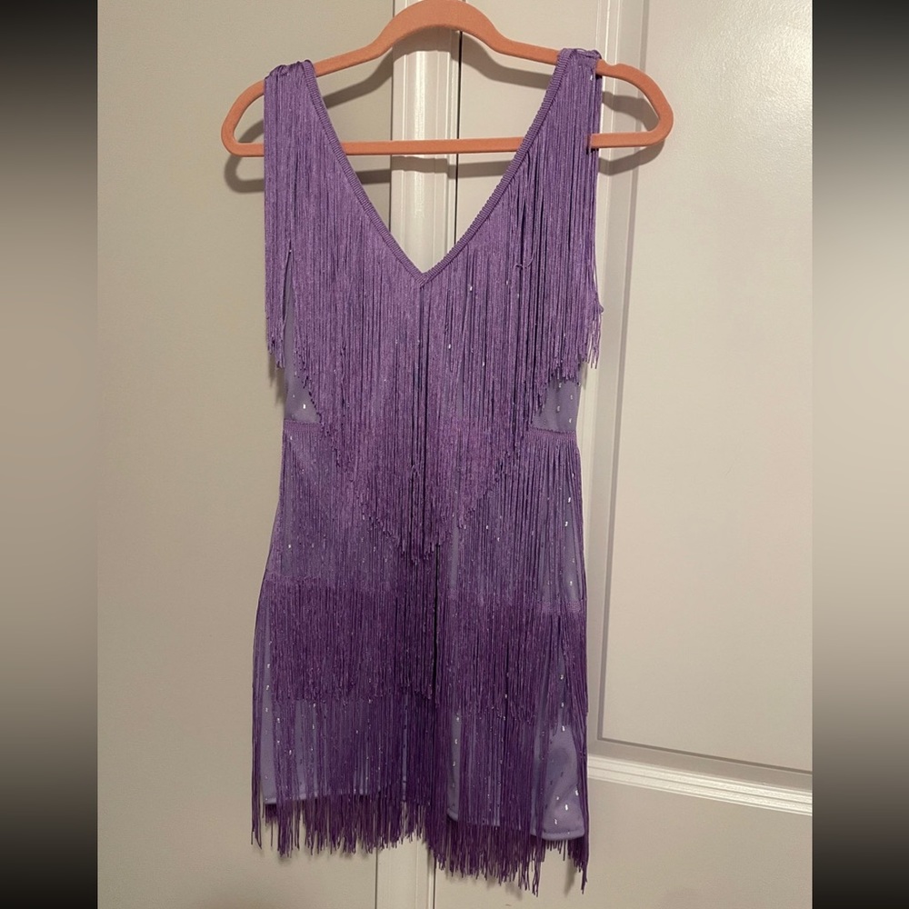 purple dress